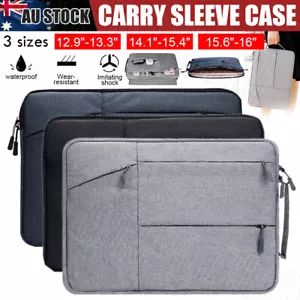 Waterproof Laptop Sleeve Carry Case Cover Bag MacBook Lenovo Dell HP 13" 15" 16" - Picture 1 of 21