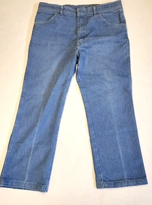 Wrangler Mens  Premium Straight Leg Regular Fit Light Blue   37 x 28  READ DESCR - Picture 1 of 4