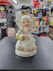 Vintage Napco Ceramics Multicolored August Angel Figurine. Made In Japan. A1368 - Picture 1 of 10