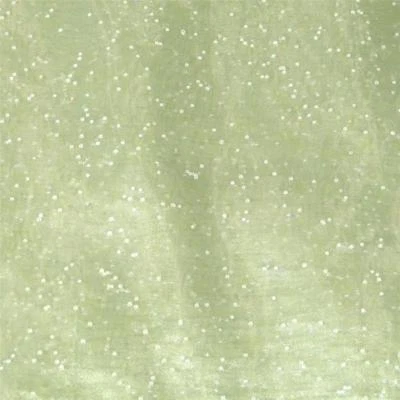 Organza de cristal verde como nuevo, ¡brillante! Peso de la bufanda. 60" W, por 1/2 yarda Foto 1 de 3