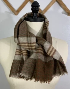Vintage 50er Jahre Merinowolle Schal kariert Tartan Großbritannien - Bild 1 von 3