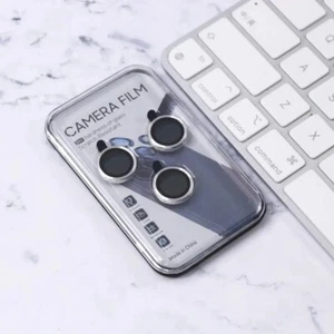 Vidrio protector 3D para iPhone 14 Pro/pro Max cámara lente metal anillo funda negro - Imagen 1 de 9