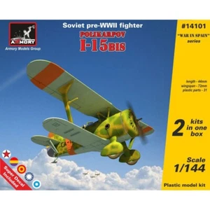 Armory Models AR14101 Scale kit 1/144 Polikarpov I15bis Soviet Inter-War fighter - Picture 1 of 24