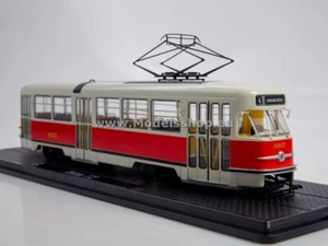 SSM4068 Tatra T2 Straßenbahn, Trassennr. 4 /rot-weiß/ - Bild 1 von 6