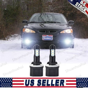 2x 100W 880 Fog Light Bulbs For Pontiac Grand Am 1999-2005 Super White - Picture 1 of 12