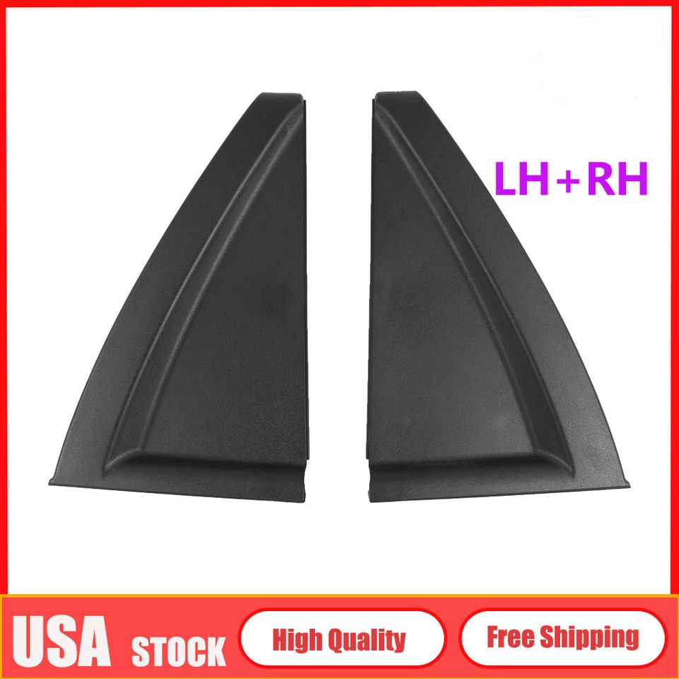 New Black Rear LH+RH Outside Door Pillar Delta Molding For 05-10 Kia Sportage Foto 1 de 4