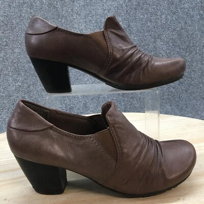 Zapatos de tacón Baretraps para mujer 8,5 M Harlie botines informales de cuero marrón Foto 1 de 4