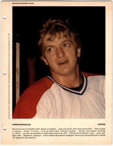1980-81 Dimanche / Derniere Heure Photos Pierre Mondou #NNO Montreal Canadiens