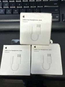 3x Genuine Apple USB-C to 3.5mm Headphone Jack Adapter for iPad Pro iPhone 15 16 - Photo 1 sur 4