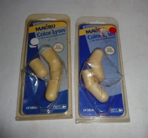 2 (4) pack Malibu Intermatic Color Lytes  White Tips - Picture 1 of 10