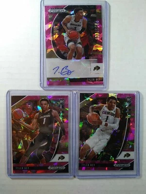 Tyler Bey Pink Ice Prizm Lot Of Three One Autograph 2020 🔥🔥 - Image 1 of 4