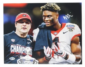 GEORGE PICKENS Autograph Signed Georgia Bulldogs 11x14 Photo Beckett BAS COA - Picture 1 of 2