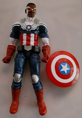Marvel Legends Toys R Us Avengers 3 Pack Falcon Captain America Loose Complete Cover