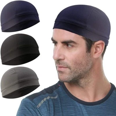Paquete de 3 gorras de ciclismo con calavera para correr sudor que absorben el sudor forro de casco para hombres mujeres Foto 1 de 4