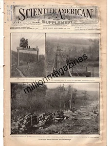 1908 Scientific American Supp November 21 - Greenville VA; carrier pigeon;Police - Picture 1 of 1