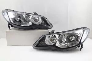 Head Lamp Front Light Pair HID Honda Civic Acura CSX FA3 FD1 FD2 FD3 2006-2008 - Picture 1 of 10