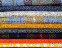 various Sizes code.aug26 Harris Tweed Fabric & labels 100% wool Craft Material 