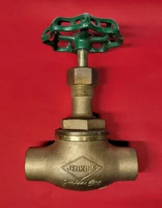 Vintage Jenkins 1-1/2" Sweat Bronze Globe Valve, 300 PSI WOG - NEW - Picture 1 of 7