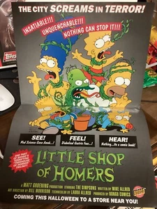 1995 LITTLE SHOP OF HOMERS POSTER PROMO CASA SULL'ALBERO DELL'ORRORE 17x11 - Foto 1 di 6