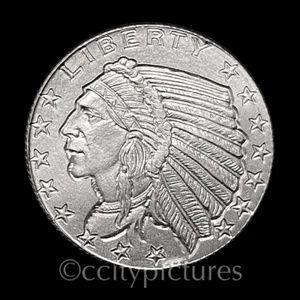 1/10 oz GSM Incuse indiano 999 argento fine FDC rotondo - Foto 1 di 2