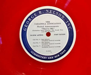 SARATOGA ASSOCIATION "They're Off" Pferderennen Werbung/Musik 2LP 78RPM SELTEN ANSEHEN-  - Bild 1 von 4