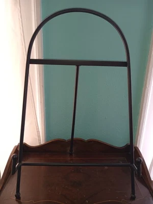 Caballete de exhibición de fotos artísticas extra grande de 22" de alto X 13" de ancho soporte de metal negro Foto 1 de 2