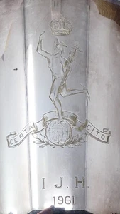 Royal Corps Of Signals Silver Plated Pint Tankard 1960s Engraved Military Mug - Foto 1 di 9