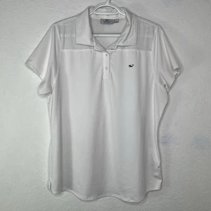 Vineyard Vines Performance Women White Polo Shirt Size L, Sports, Outdoor, golf. - Picture 1 of 8