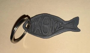 Scripture Medal Icthus Fish Matt. 4:4 One Does Not Live By Bread Alone - Picture 1 of 2