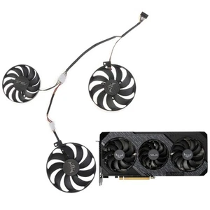 Ventilateur refroidissement carte graphique VGA 4 broches 12V pour Radeon RX 5700 XT 8Go TUF X3 EVO - Photo 1/11