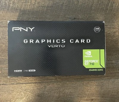PNY NVIDIA GeForce GT 710 2GB DDR3 Graphics Card (VCGGT7102XPB-BB) - Image 1 of 4