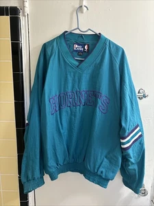 VINTAGE Charlotte Hornets Jacke Herren Large türkis Pro Player Pullover - Bild 1 von 18