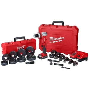 Milwaukee 2677-23 M18 18V 4-Inch 6-Ton Forcelogic Knockout Tool Kit - Picture 1 of 10