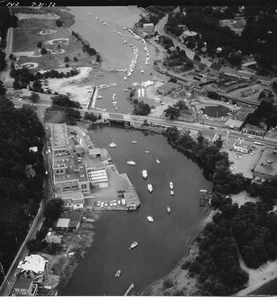 1972 Foto aerea Quincy Avenue Bridge Braintree Massachusetts - Foto 1 di 1