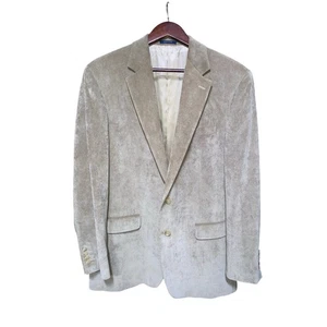 Polo Ralph Lauren Beige Blazer Sport Coat Corduroy Jacket Men's Size 40 L - Picture 1 of 8