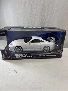 Fast & Furious 1:18 Diecast Vehicle: White Toyota Supra Rare MIB Brian’s Supra - Picture 1 of 8