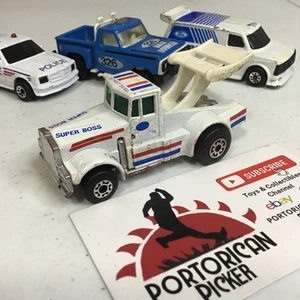 1982 MATCHBOX SUPERFAST WHITE KENWORTH SUPER BOSS SEMI RACER TRUCK 1/64 ENGLAND - Bild 1 von 6