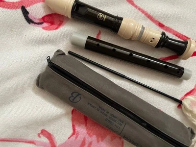 Grabadora Alta Yamaha YRA38BB Estilo Barroco Marrón con Estuche y Limpieza Nu... - Imagen 1 de 4