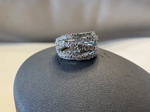 KWIAT Lyric Diamond Ring Size 7.5, 5 row crossover ring with diamonds  - Picture 1 of 8