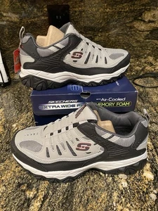 NEU Herren Skechers After Burn Memory Fit Wonted Slipper Schuhe, Größe 8 WEIT - Bild 1 von 6