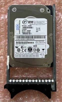 IBM 73GB 15K SAS MBC2073RC 43X0839 42C0259 CA06771-B25900BA HDD - Image 1 of 3