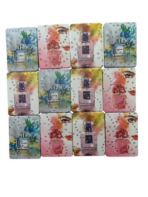 Set of 12 Coco PerfumCompact Mirror Party Favors Recuerdos de quinceanera bridal - Image 1 of 2