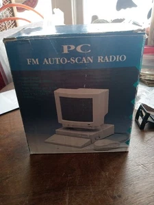 Mini PC FM Auto Scan Radio Retro Computer Novelty Employee Gift Vtg - Picture 1 of 7