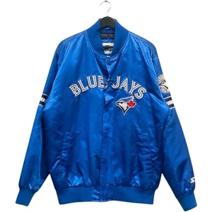 Men's Vintage Starter Toronto Blue Jays Blue MLB Bomber Jacket XL - Picture 1 of 7
