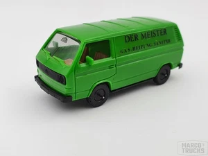 Herpa VW T3 Bus Box green „Der Meister Gas Heizung Sanitär Conversion 1:87 /HL15 - Picture 1 of 1