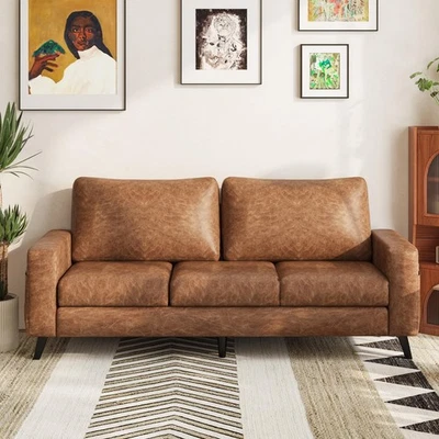 Sofá sofá de gran tamaño de 79" moderno sofá sofá tapizado muebles de salón Foto 1 de 4