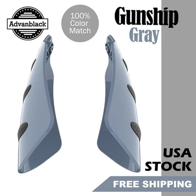 Protector de mano gris Gunship para Harley Davidson Touring y Softails Foto 1 de 4