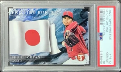 Shohei Ohtani, Pristine Borders, 2022 Topps Pristine #PB-13, PSA 10 - GEM MINT - Image 1 of 3