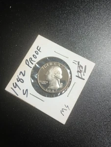 Pair of  Wasington proof quarters 1982 - Picture 1 of 4