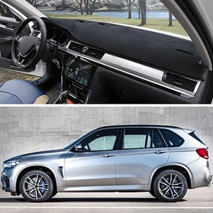 Inner Dashboard Carpet Dash Mat Cover Black for BMW X5 2014-2018 without HUD - Picture 1 of 6